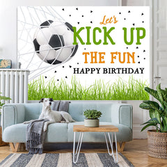 Lasst uns Trete Hoch Der Spaß Glücklich Geburtstag Hintergrund Für Party