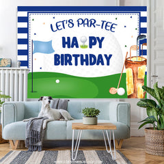Lasst uns Partee Golf Thema Alles Gute zum Geburtstag Hintergrund