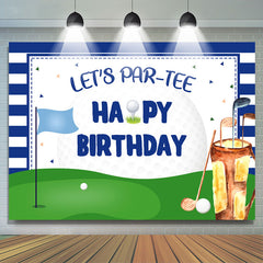 Lasst uns Partee Golf Thema Alles Gute zum Geburtstag Hintergrund