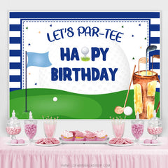 Lasst uns Partee Golf Thema Alles Gute zum Geburtstag Hintergrund