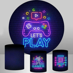 Lasst uns Spielen Spiel Kreis Glücklich Geburtstag Hintergrund Für Party