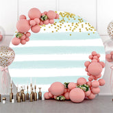 Licht Grün Streifen Funkeln Kreis Geburtstag Hintergrund