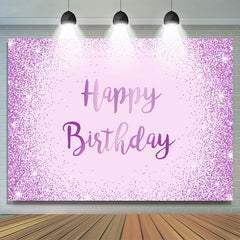 Licht Lila Und Funkeln Punkte Glücklich Geburtstag Hintergrund