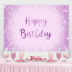 Licht Lila Und Funkeln Punkte Glücklich Geburtstag Hintergrund