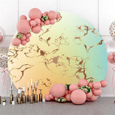 Licht Gelb Und Cyan Runden Gold Geburtstag Backdorp