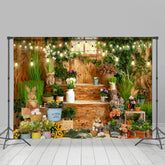 Beleuchtung Haus Mit Hase Glücklich Ostern Hintergrund