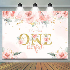 Wenig Vermissen Eins Blumen Themenorientiert Geburtstag Hintergrund für Mädchen