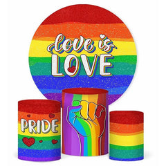 Liebe Ist Liebe LGBT Valentinsgrüße Tag Runden Hintergrund Bausatz