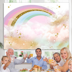 Schön Funkeln Bunt Regenbogen Glücklich Geburtstag Hintergrund