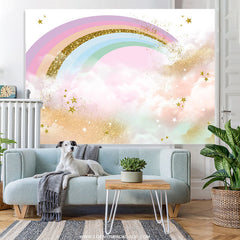 Schön Funkeln Bunt Regenbogen Glücklich Geburtstag Hintergrund