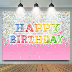 Schön Funkeln Rosa Glücklich Geburtstag Hintergrund Für Mädchen
