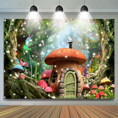 Magie Pilz Wunderland Wald Frühling Hintergrund