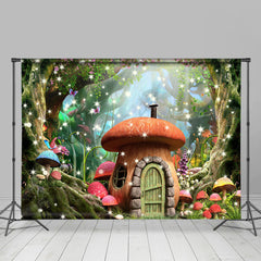 Magie Pilz Wunderland Wald Frühling Hintergrund