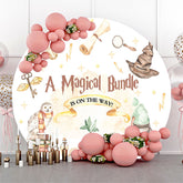 Magisch Bündeln Hogwarts Runden Babydusche Hintergrund