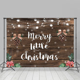 Heiraten Wenig Weihnachten Dunkel Holz Weihnachten Hintergrund