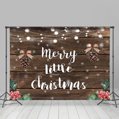 Heiraten Wenig Weihnachten Dunkel Holz Weihnachten Hintergrund