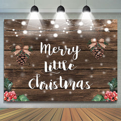 Heiraten Wenig Weihnachten Dunkel Holz Weihnachten Hintergrund