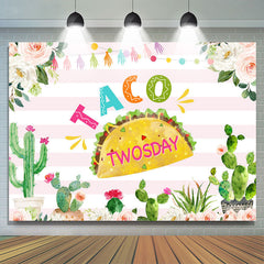 Mexikaner Taco Zwei Tage Geburtstag Party Thema Hintergrund
