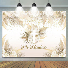 Mi Taufe Blumen Themenorientiert Boho Babydusche Hintergrund