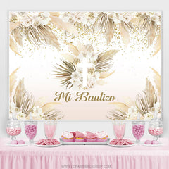 Mi Taufe Blumen Themenorientiert Boho Babydusche Hintergrund