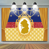 Spiegel Prinzessin Thema Glücklich Geburtstag Hintergrund Für Mädchen