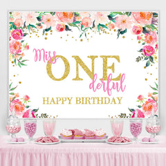 Vermissen Einzigartig Aquarell Blumen 1 Geburtstag Hintergrund
