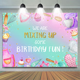 Pink Purple Gradient Cake Smash Hintergrund