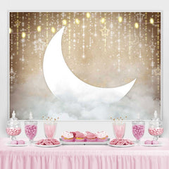 Stern Mond Wolken Party babydusche Hintergrund