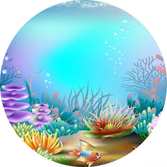 Geheimnisvoll Und Ruhig Unterwasser Welt Runden Hintergrund Bausatz