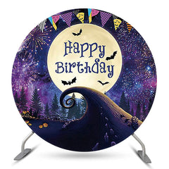 Alptraum Halloween Mond Kreis Geburtstag Hintergrund