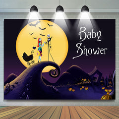 Alptraum Halloween Kürbis Babydusche Hintergrund