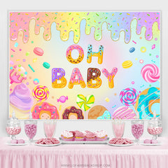 Oh Baby Nachtisch Und Süssigkeit Geschlecht Aufdecken Hintergrund