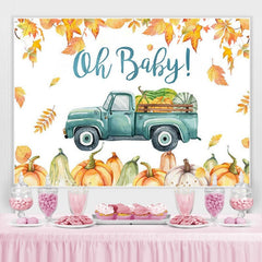 Oh Baby!Kürbis LKW babydusche Foto-Shooting Hintergrund