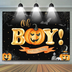 Oh Junge! Kürbis Halloween Themenorientiert babydusche Hintergrund