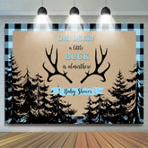 Oh Liebling Geweih Schwarz Wald Blau babydusche Hintergrund