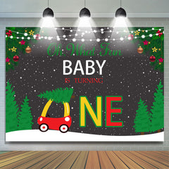 Oh Was Spaß Baby Ist Drehen Eins Weihnachten Hintergrund