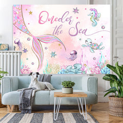 Oneder Der Meer Glücklich Geburtstag Party Hintergrund Für Mädchen