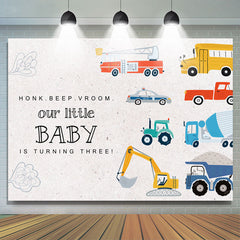 Unser Wenig Baby Ist Drehen Drei Geburtstag Hintergrund