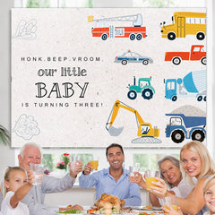 Unser Wenig Baby Ist Drehen Drei Geburtstag Hintergrund