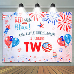 Unser Wenig Baby Ist Drehen Zwei Geburtstag Hintergrund