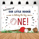 Unser Wenig Anfänger Ist Schlagen Der Groß Eins Geburtstag Hintergrund