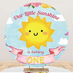 Unser Wenig Sonnenschein Ist Drehen Eins Runden Geburtstag Hintergrund