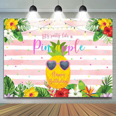 Ananas Blumen Geburtstag Foto Dekoration Hintergründe