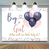 Rosa Und Blau Geschlecht Aufdecken Ballon Babydusche Hintergrund