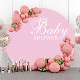 Rein Rosa Hintergrund Für Mädchen Baby Dusche Party Banner