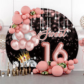 Rosa Luftballons Bokeh Süß 16 Geburtstag Party Hintergrund