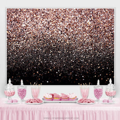 Rosa Bokeh Funkeln Schwarz Glücklich Geburtstag Party Hintergrund