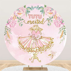 Rosa Blumen Und Funkeln Kleid Glücklich Geburtstag Hintergrund