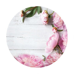 Rosa Blumen Hölzern Glücklich Geburtstag Frühling Hintergrund