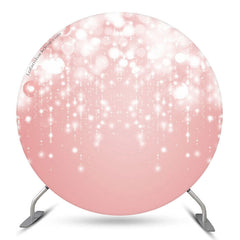 Rosa Rose Gold Bokeh Geburtstag Party Runden Hintergrund